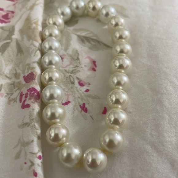 SET Genuine 8-9mm Cultured Freshwater White Pearl And Bracelet 925 READ - Picture 6 of 7